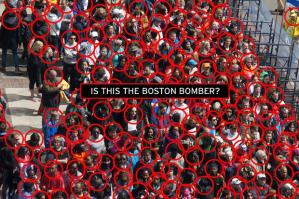 Boston marathon crowd of potential suspects